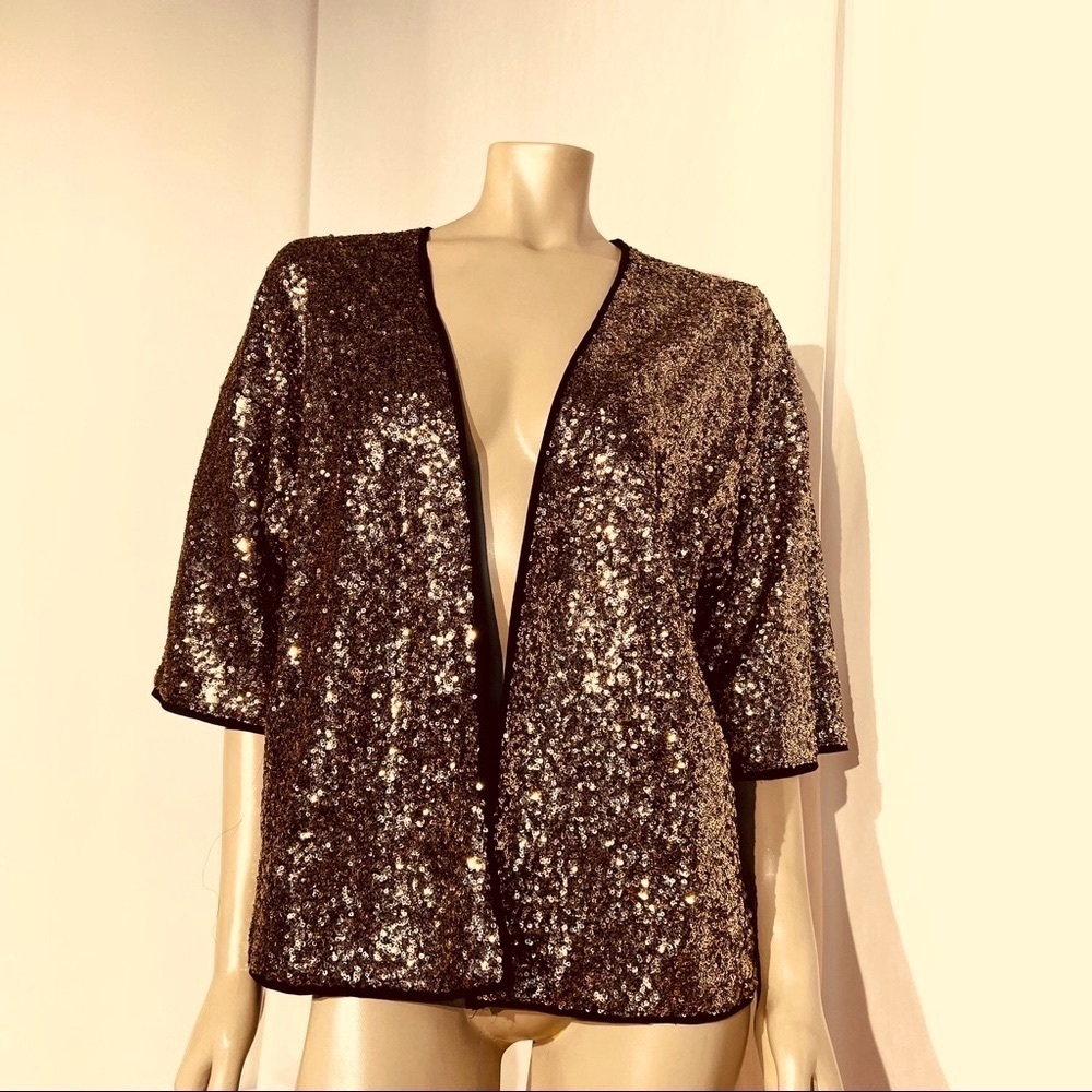 Jealous Tomato Gold Sequin Jacket